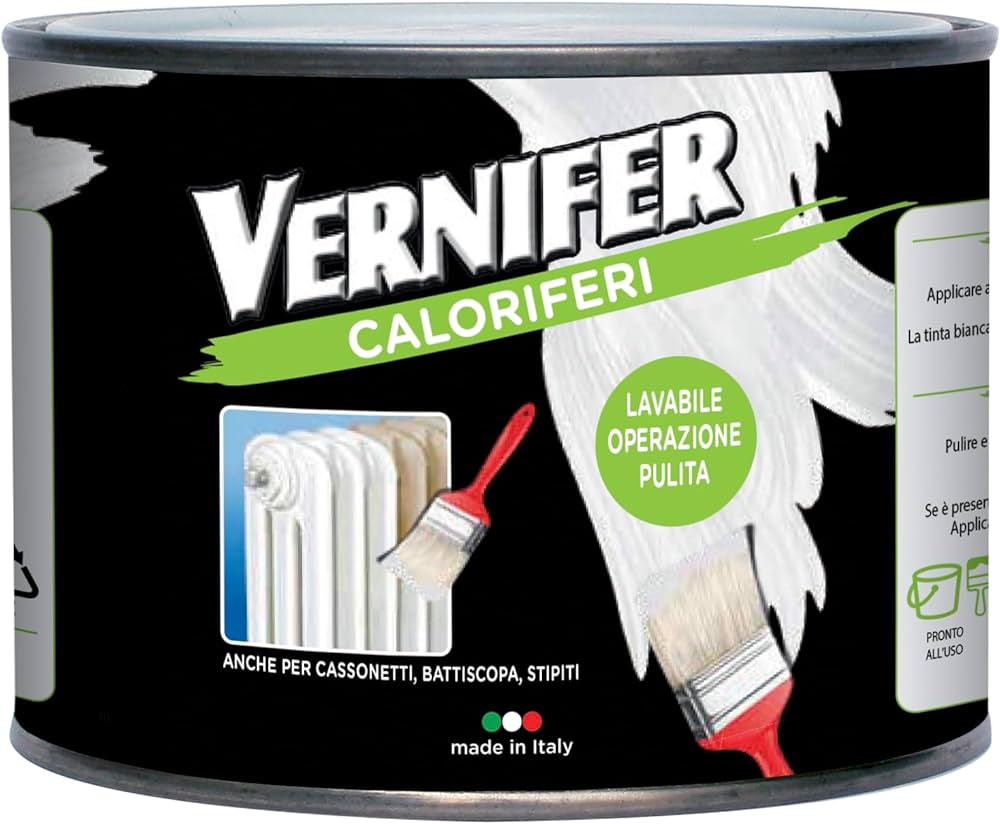 Smalto per caloriferi Vernifer 500 ml - bianco satinato — Arexons - HD casa