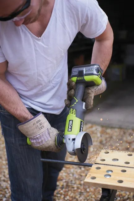 Smerigliatrice angolare a batteria R18ag-140s Ryobi Ø 115 - 18V 4,0Ah - HD casa