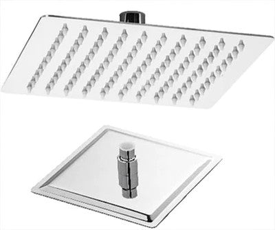 Soffione doccia cromato quadrato Top Line 30x30 Metaform - HD casa