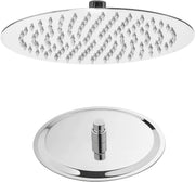 Soffione doccia tondo Ø 30 acciaio inox cromo metaform - HD casa