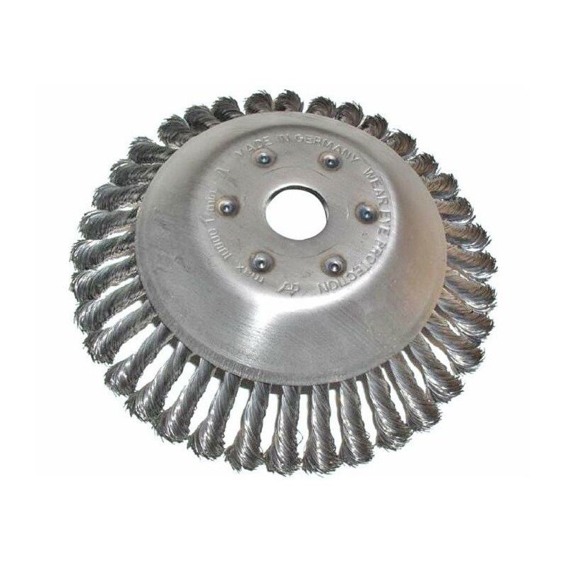 Spazzola conica per decesepugliatore fili ritorti Cardinale Ø 200 mm - 38 mazzetti - HD casa