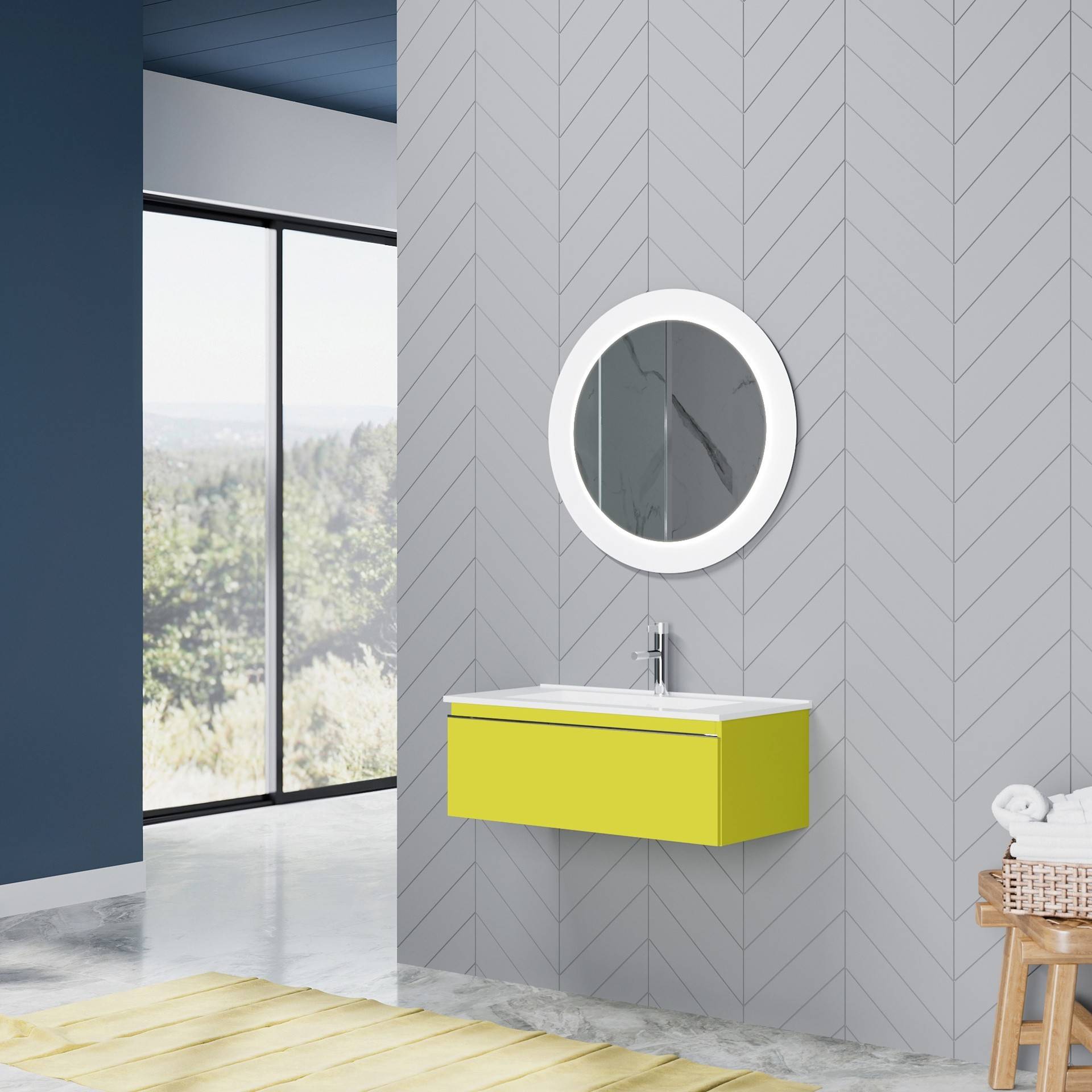 Specchiera retroiluminata LED rotonda diam. cm. 75 - HD casa