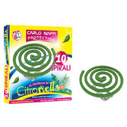 Spirali al profumo di citronella confezione 10 pezzi - HD casa