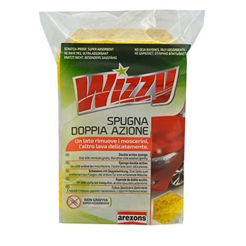 Spugna doppia azione Wizzy Arexons 17x11x7 cm - HD casa