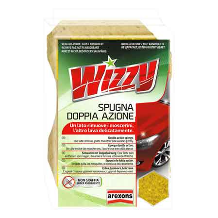 Spugna doppia azione Wizzy Arexons 17x11x7 cm - HD casa