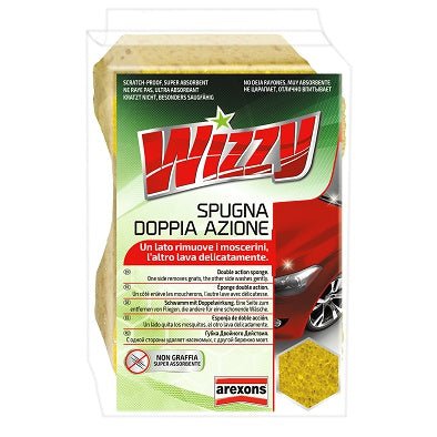 Spugna doppia azione Wizzy Arexons 17x11x7 cm - HD casa