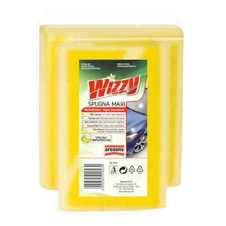 Spugna lavaggio wizzy maxi Arexons 10x15x17 cm - HD casa