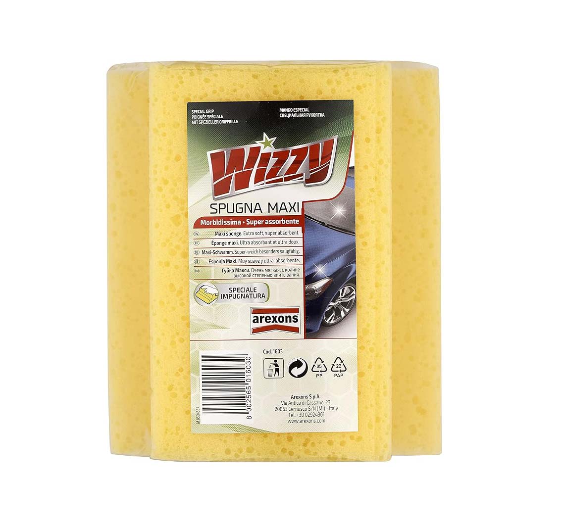 Spugna lavaggio wizzy maxi Arexons 10x15x17 cm - HD casa