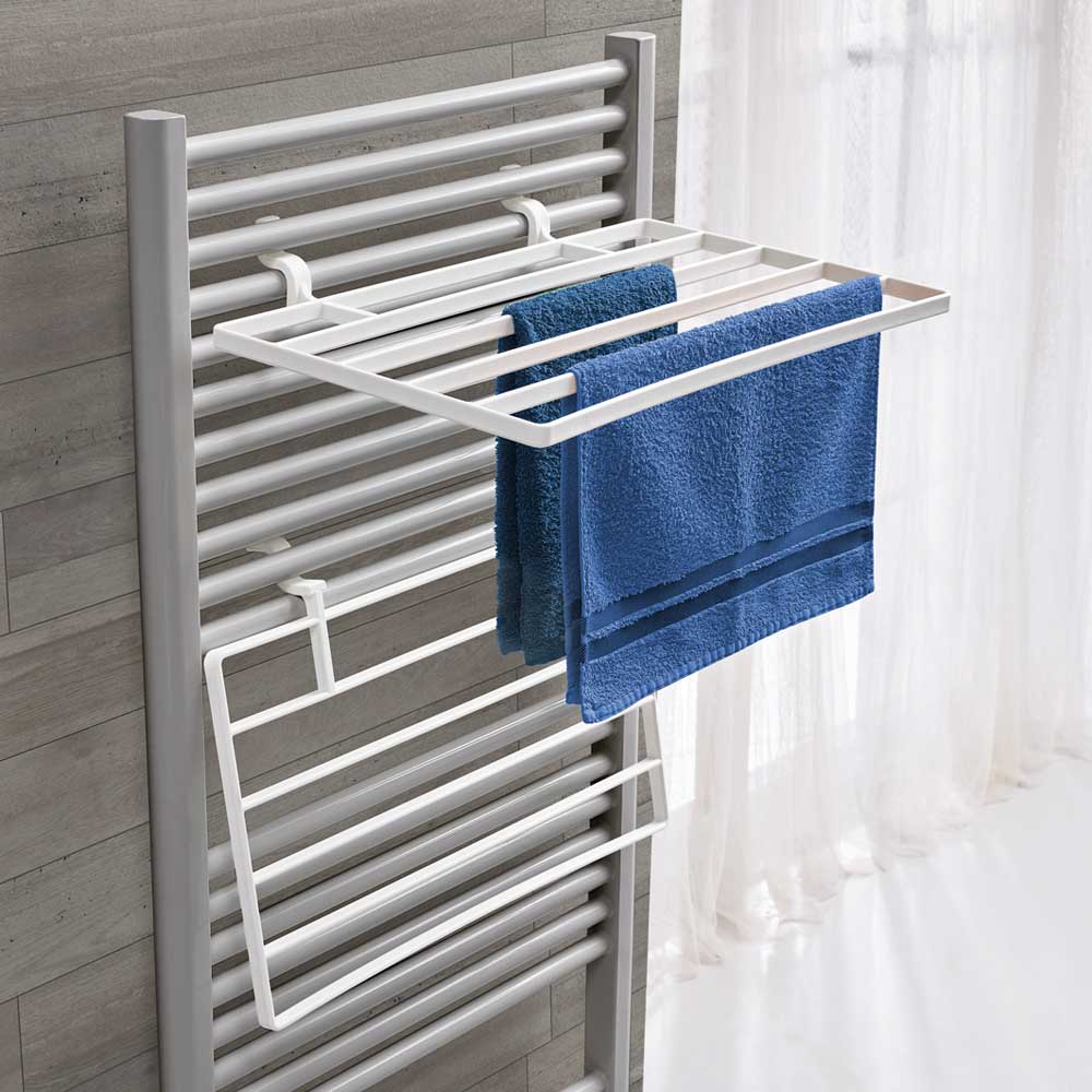 Stendino richiudibile per termoarredo magic HOOK" bianco - universale - HD casa