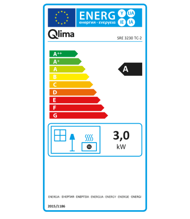 Stufa a combustibile liquido Sre3230tc-2 1,08-3,10 kw — Qlima - HD casa