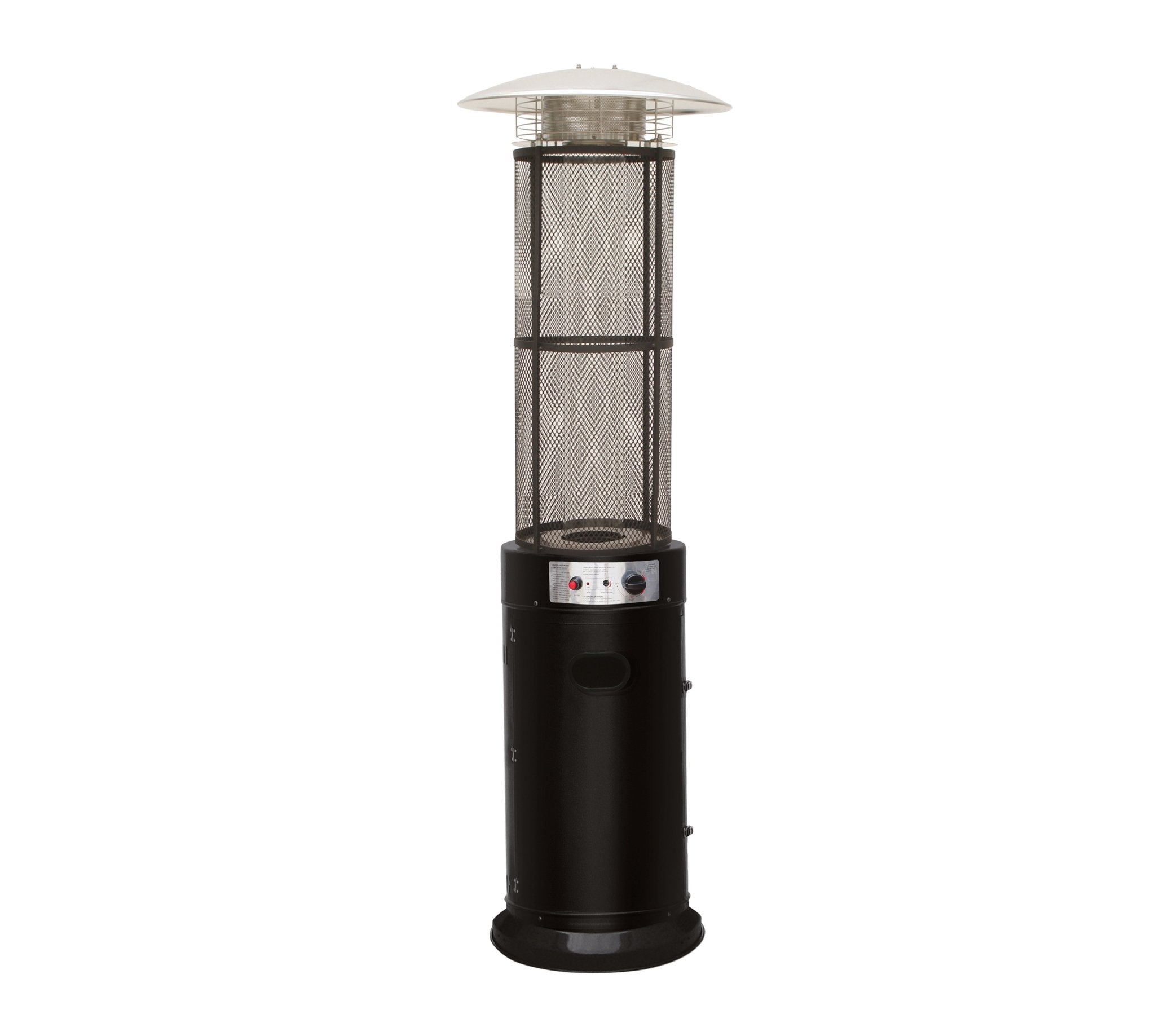 Stufa a fungo con tubo vetro Cardinale 11000 watt - col. nero - HD casa