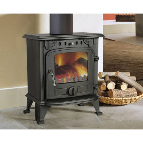 Stufa a legna in ghisa Vesuvio ideal star 438x324x609h mm — Cardinale - HD casa