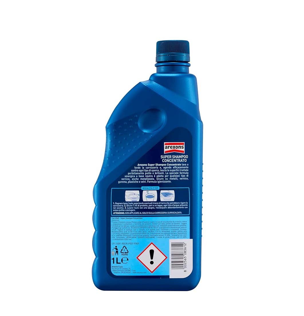 Super shampoo auto concentrato Arexons 1 lt - HD casa