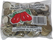 Tappo a corona per pomodori Ø 26 mm - confezione 100 pezzi - HD casa