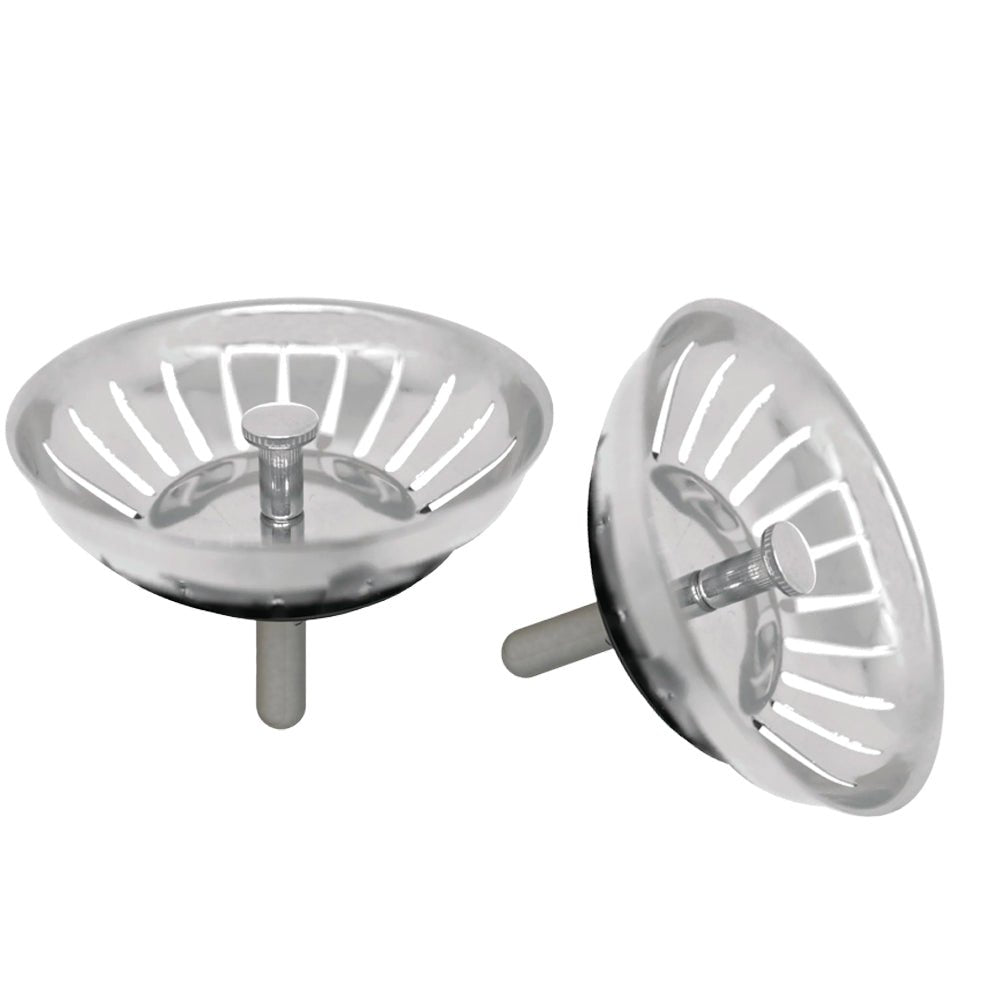 Tappo cestello per lavello cucina INOX Ø80 mm - click clack - HD casa