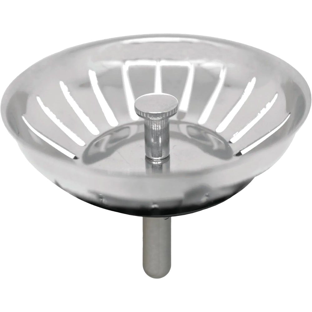 Tappo cestello per lavello cucina INOX Ø80 mm - click clack - HD casa