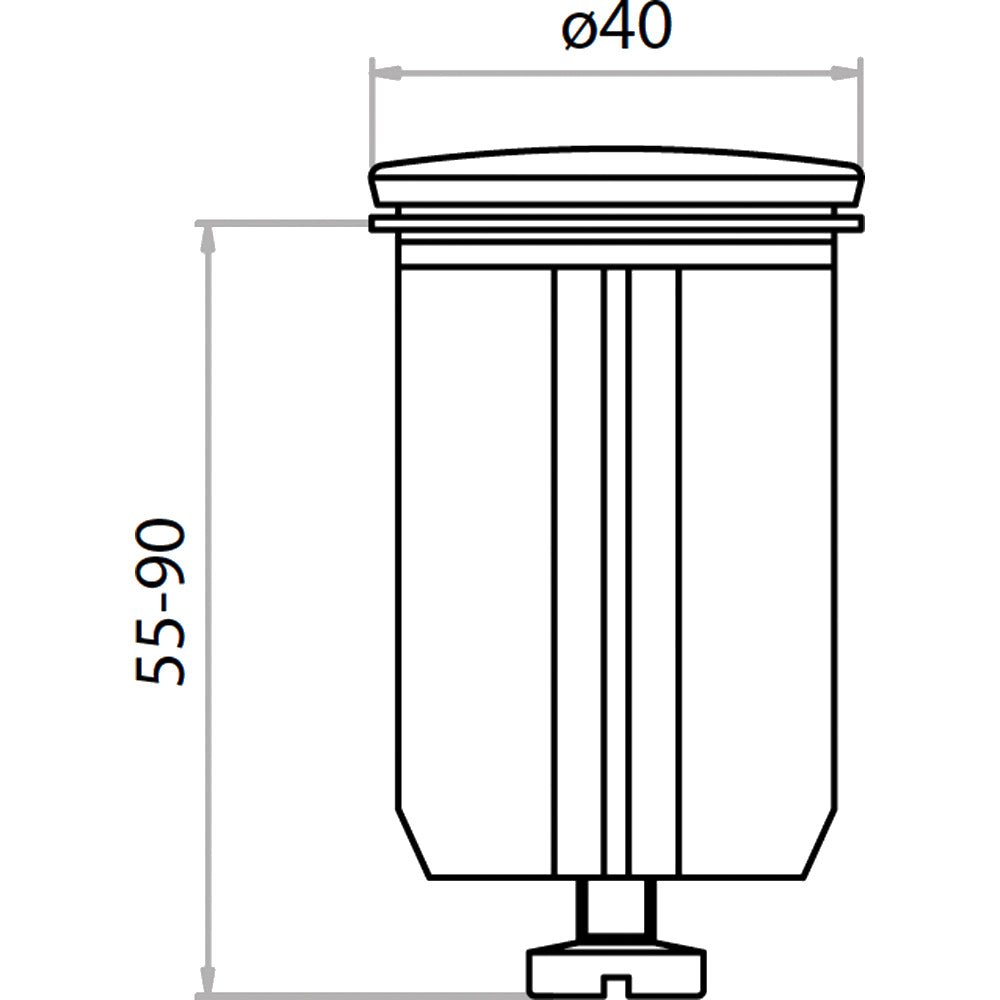 Tappo salterello per lavabo e bidet in PVC 1"1/4 - HD casa