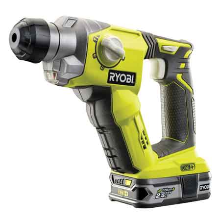 Tassellatore sds-plus a batteria R18sds-125s Ryobi 18V 2,5Ah - HD casa