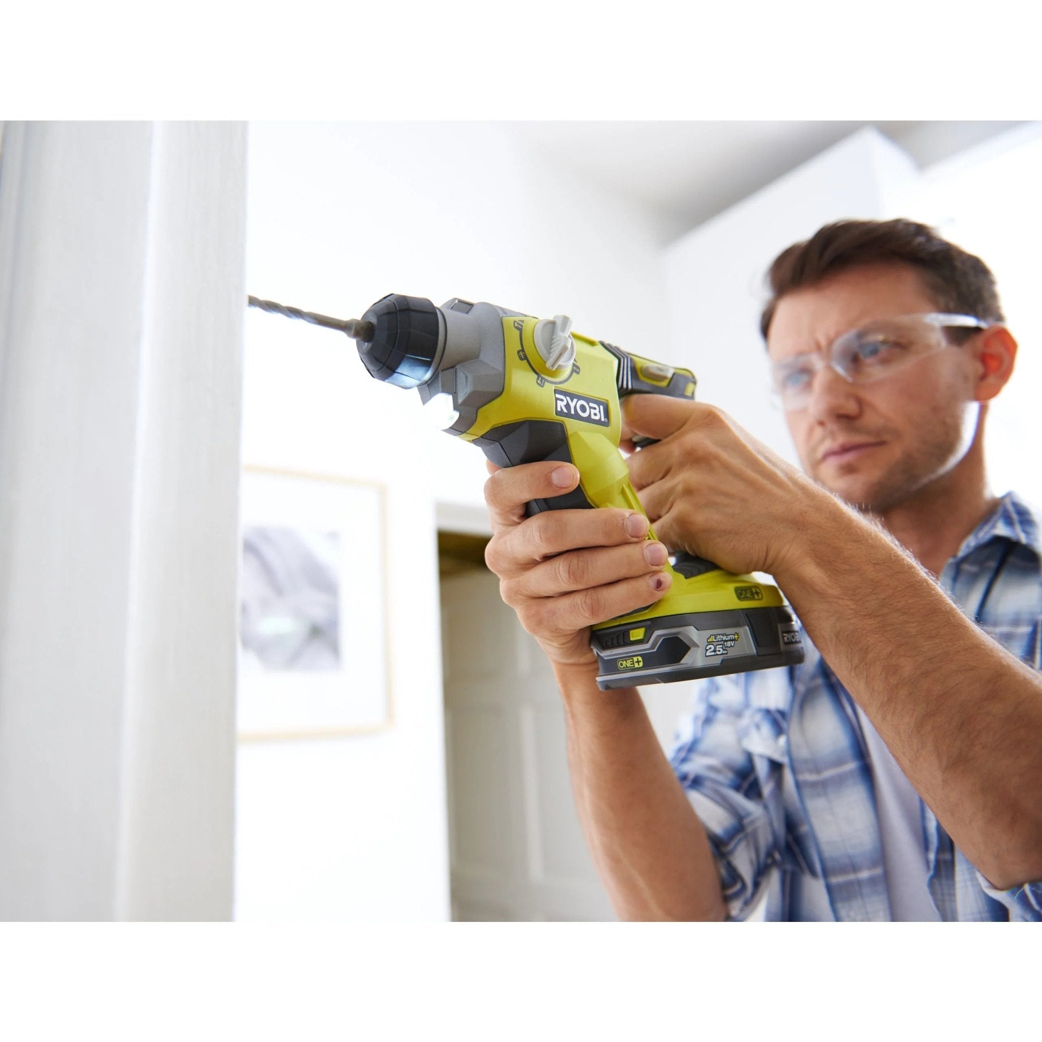 Tassellatore sds-plus a batteria R18sds-125s Ryobi 18V 2,5Ah - HD casa