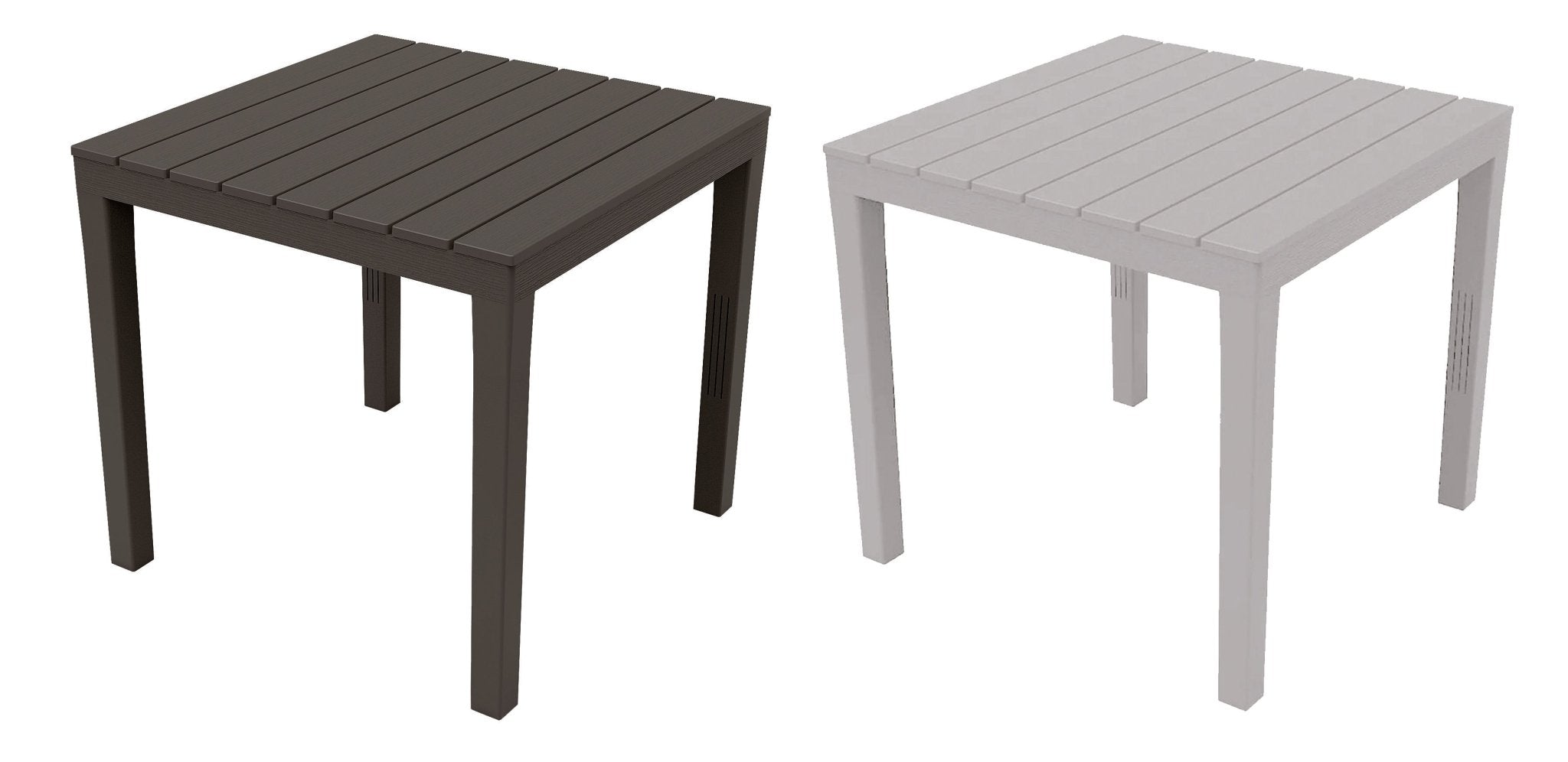 Tavolo componibile quadrato Bali colore antracite — PRO Garden - HD casa