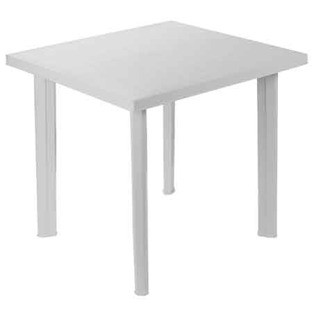 Tavolo componibile quadrato Roza 79x79x72h cm - colore bianco - HD casa