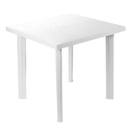 Tavolo componibile rettangolare Fiocco 80x75x72h cm - colore bianco — PRO Garden - HD casa