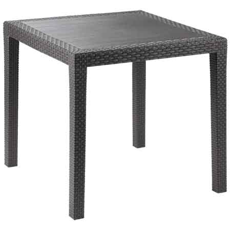 Tavolo King 79x79x72h cm - colore antracite — PRO Garden - HD casa