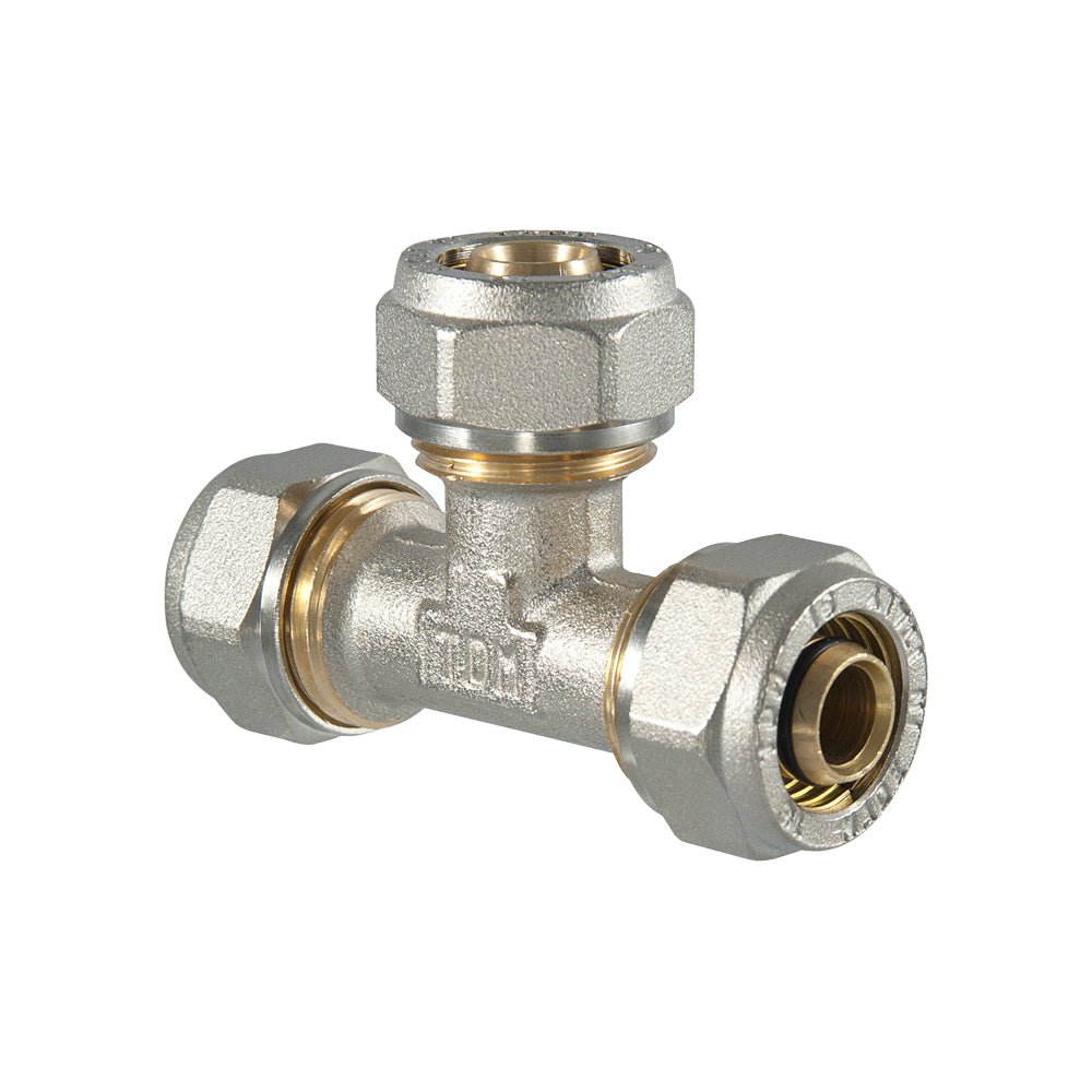 Tee a compressione per tubo multistrato TDM Ø20 (2,0) mm - HD casa