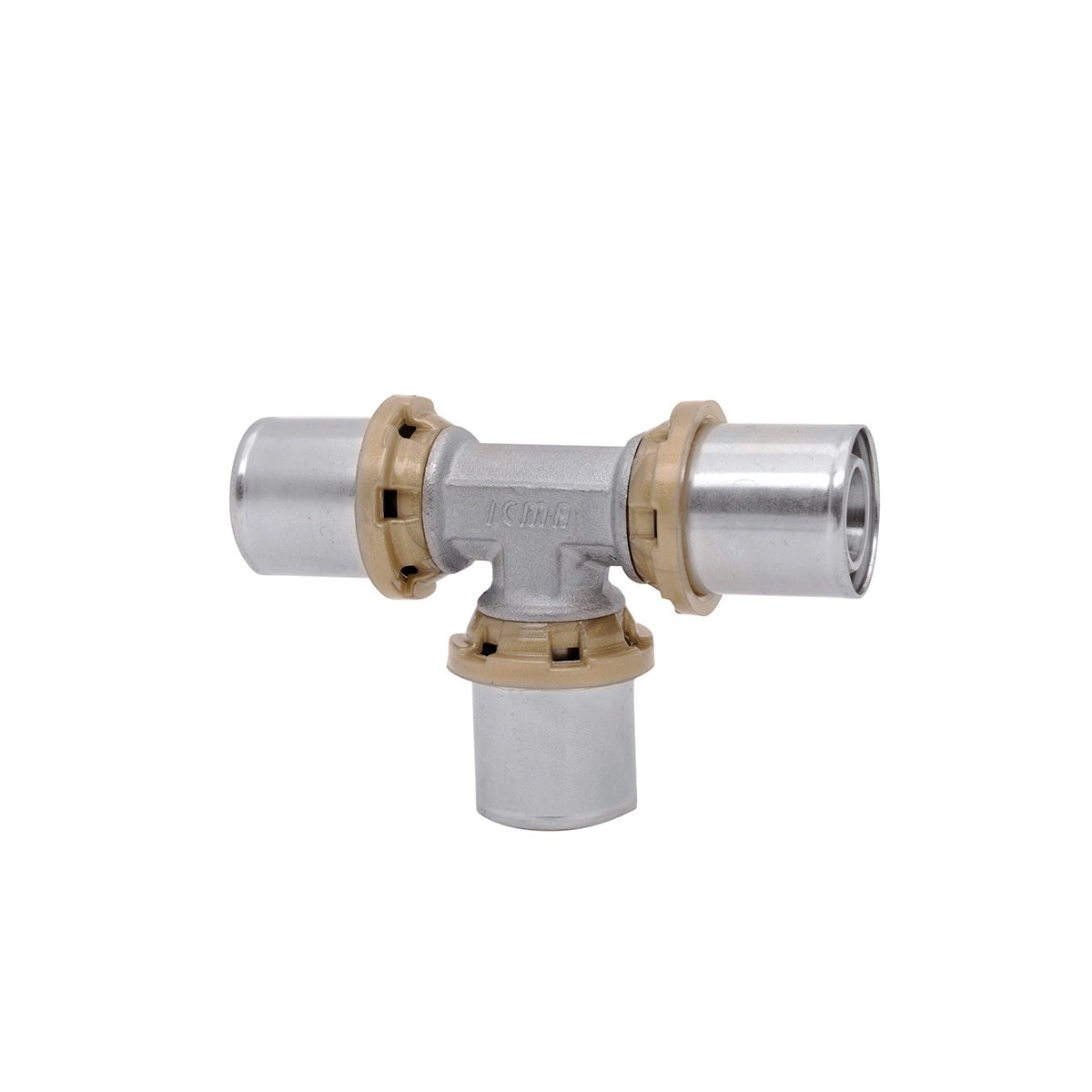 Tee doppio a pressare per tubo multistrato ICMA Ø32 x Ø32 x Ø32 - HD casa