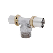 Tee maschio a pressare per tubo multistrato ICMA Ø16 x 1/2" x Ø16 - HD casa