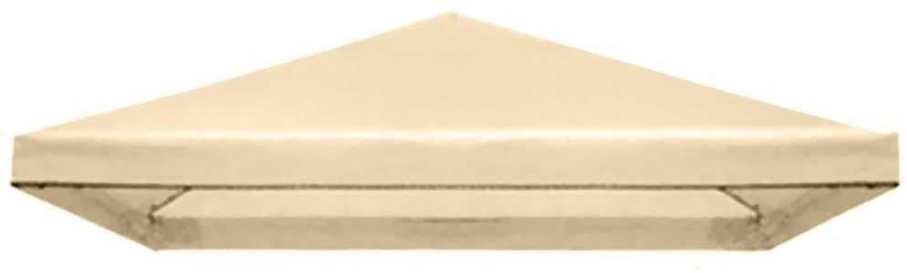 Telo top di ricambio per gazebo mt 3x3 di copertura colore ecrù - HD casa