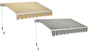 Tenda da sole a barra quadra 300x200 cm - colore Bordeaux/Crema - HD casa