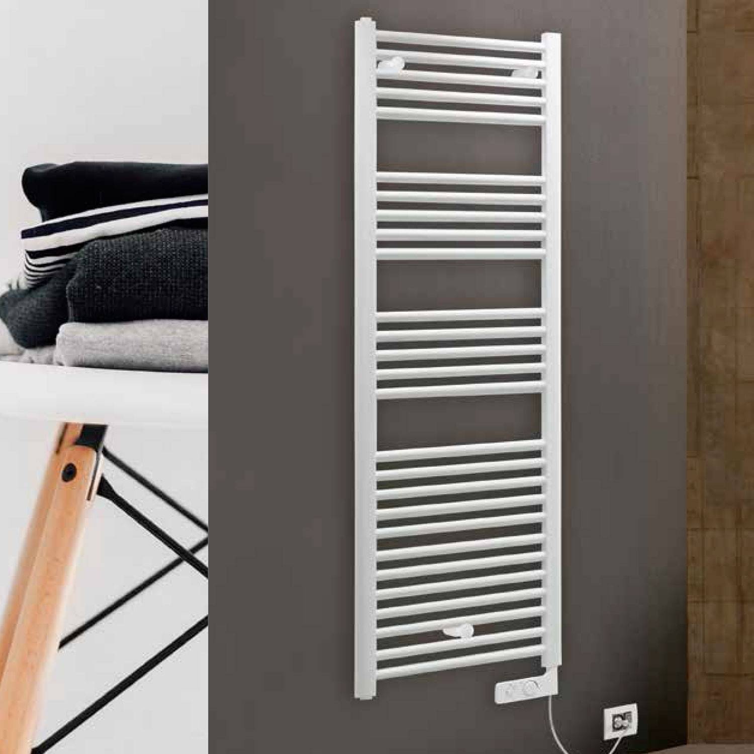Termoarredo Lazzarini mod. Cortina 1375x480 elettrico bianco - HD casa