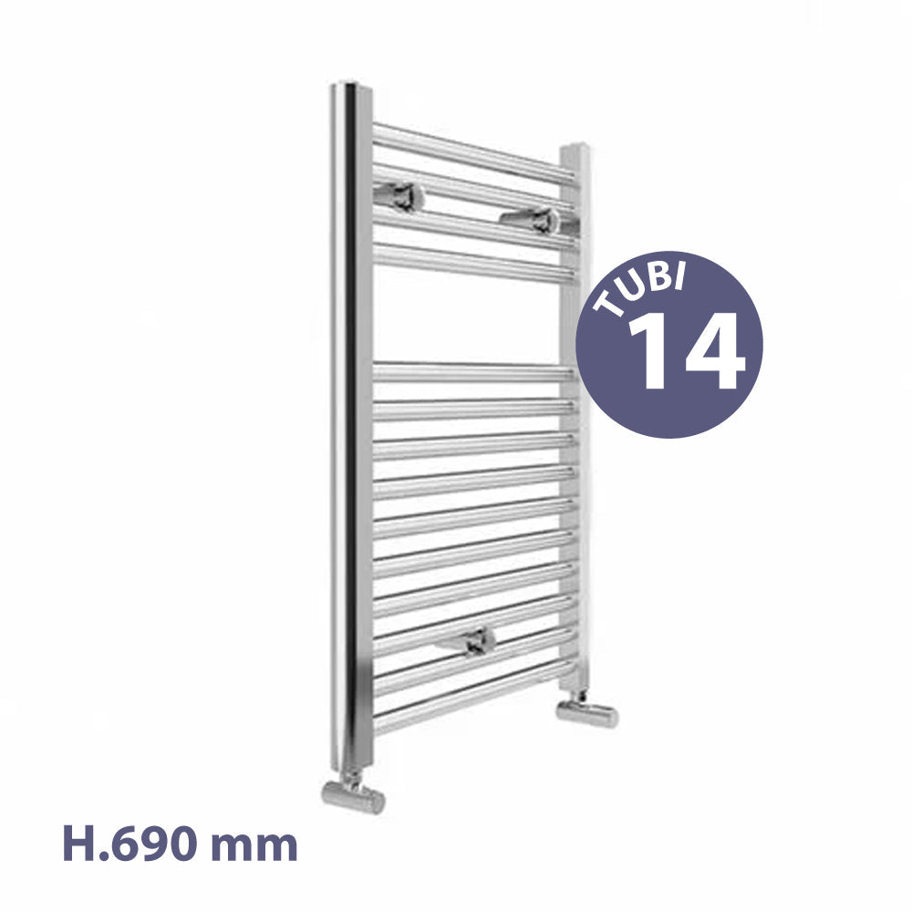Termoarredo Sanremo diritto cromo H.690 x L.500 x I.450 — Lazzarini - HD casa