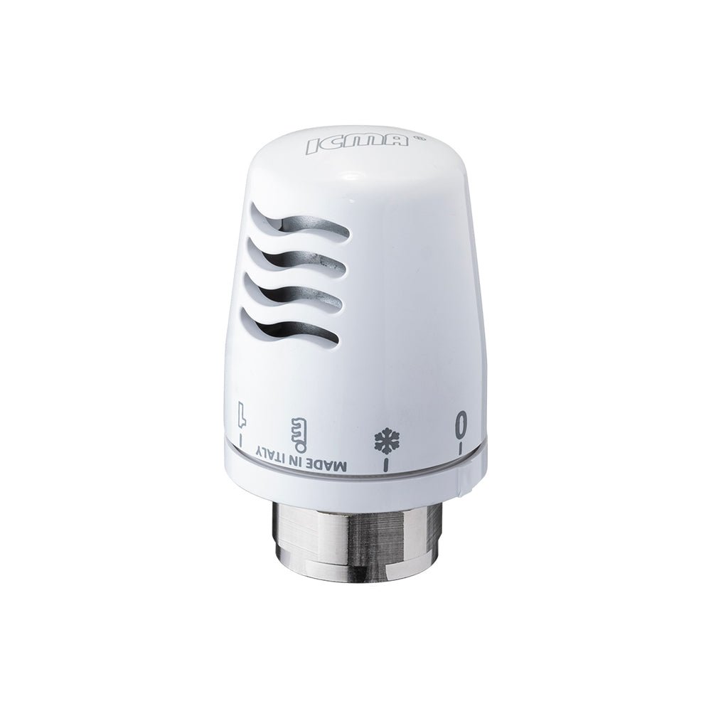 Testa termostatica con sensore liquido bianca ICMA M28x1,5 - HD casa