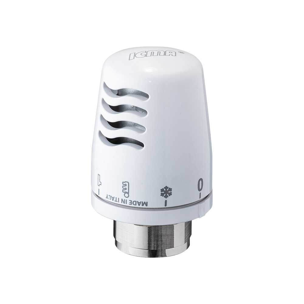 Testa termostatica con sensore liquido bianca ICMA M28x1,5 - HD casa