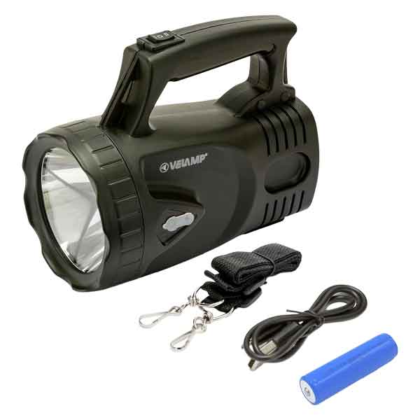 Torcia a LED ricaricabile Icaro 3 w - 170Lm - 6500K — Velamp - HD casa
