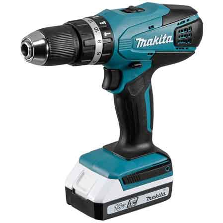 TRAPANO/AVVITATORE con percussione a batteria Hp457dwe Makita 18V 1,5Ah - HD casa