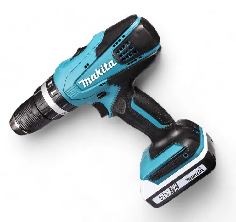 TRAPANO/AVVITATORE con percussione a batteria Hp457dwe Makita 18V 1,5Ah - HD casa