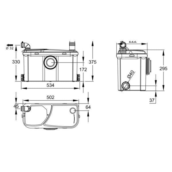 Trituratore Adattabile per Bagno Completo SFA Watersan 3 - HD casa