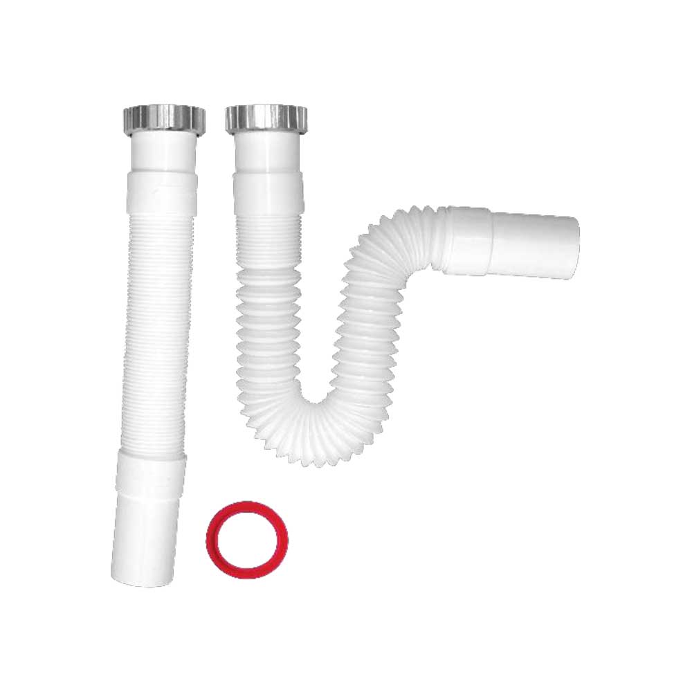 Tubo comprimibile goflex top QUALITY" con ghiera in metallo e rosetta 1"1/4 x Ø32/40 mm - HD casa
