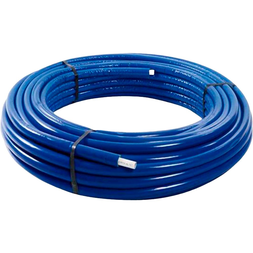 Tubo multistrato PE-RT/AL/PE-RT rivestito blu in rotolo Cardinale Professional Ø16 x Sp.2,00 - HD casa