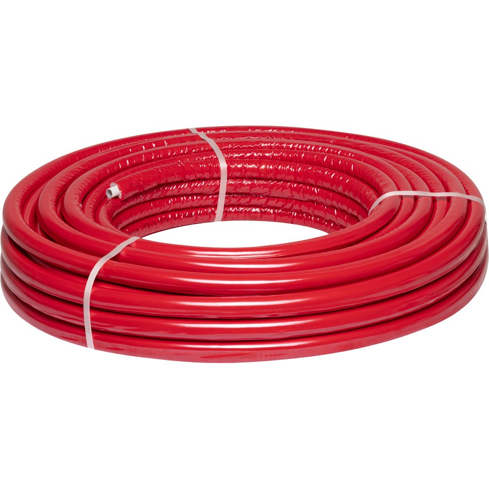 Tubo multistrato PE-RT/AL/PE-RT rivestito rosso in rotolo Cardinale Professional Ø16 x Sp.2,00 - HD casa