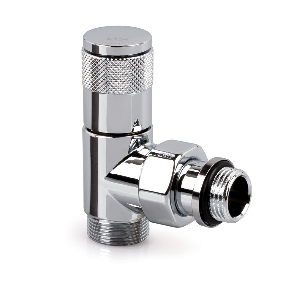 Valvola a squadra attacco per tubo rame e multistrato serie TONDERA" cromo 1/2" - 24x19 — SR - HD casa