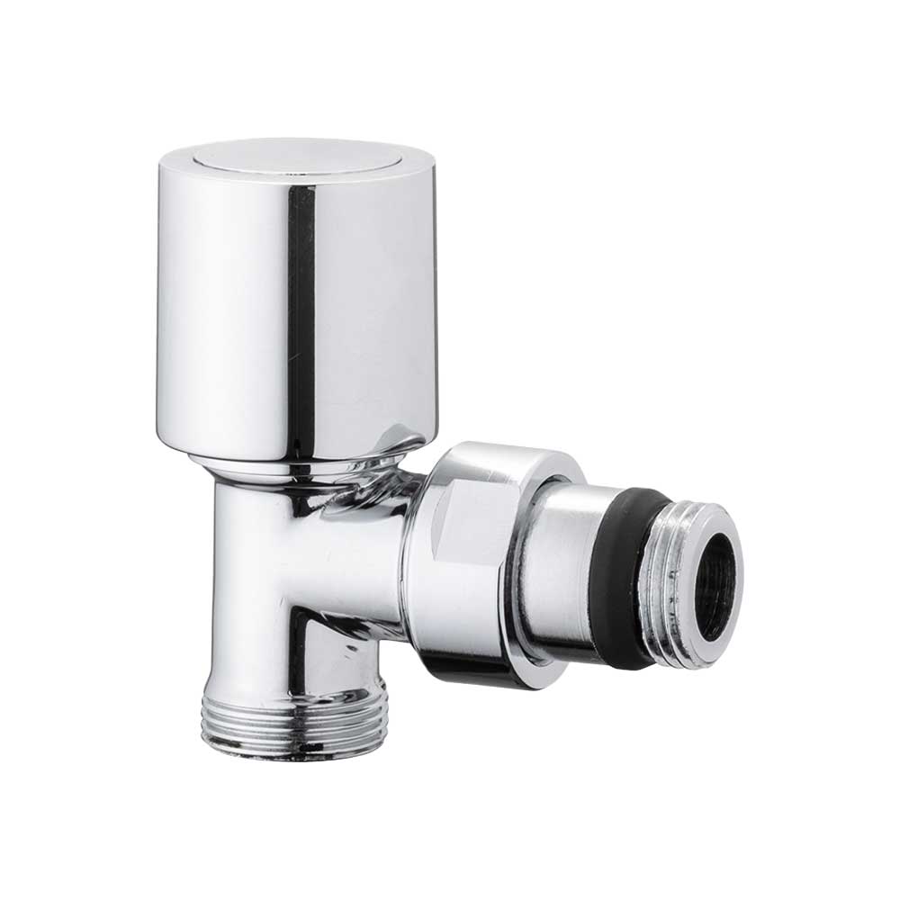 Valvola a squadra termostatizzabile attacco rame, multistrato e PE-X Aida cromo 3/8" - 24x1,5 — ICMA - HD casa