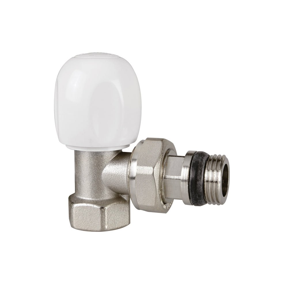 Valvola a squadra termostatizzabile attacco tubo ferro Tulipano ICMA 3/8" x 3/8" - HD casa