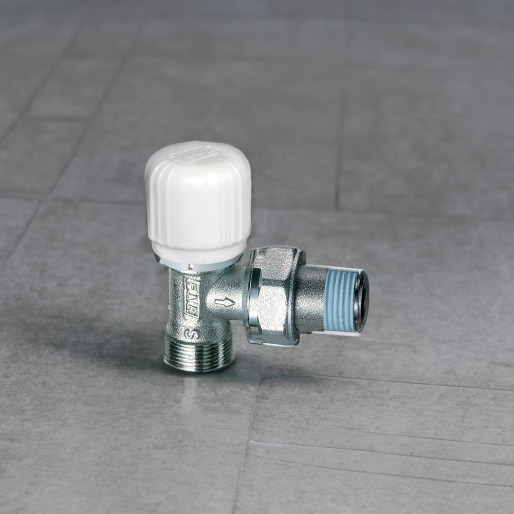 Valvola a squadra termostatizzabile per tubo rame, platica e multistrato FAR 1/2" - 24x19 - HD casa