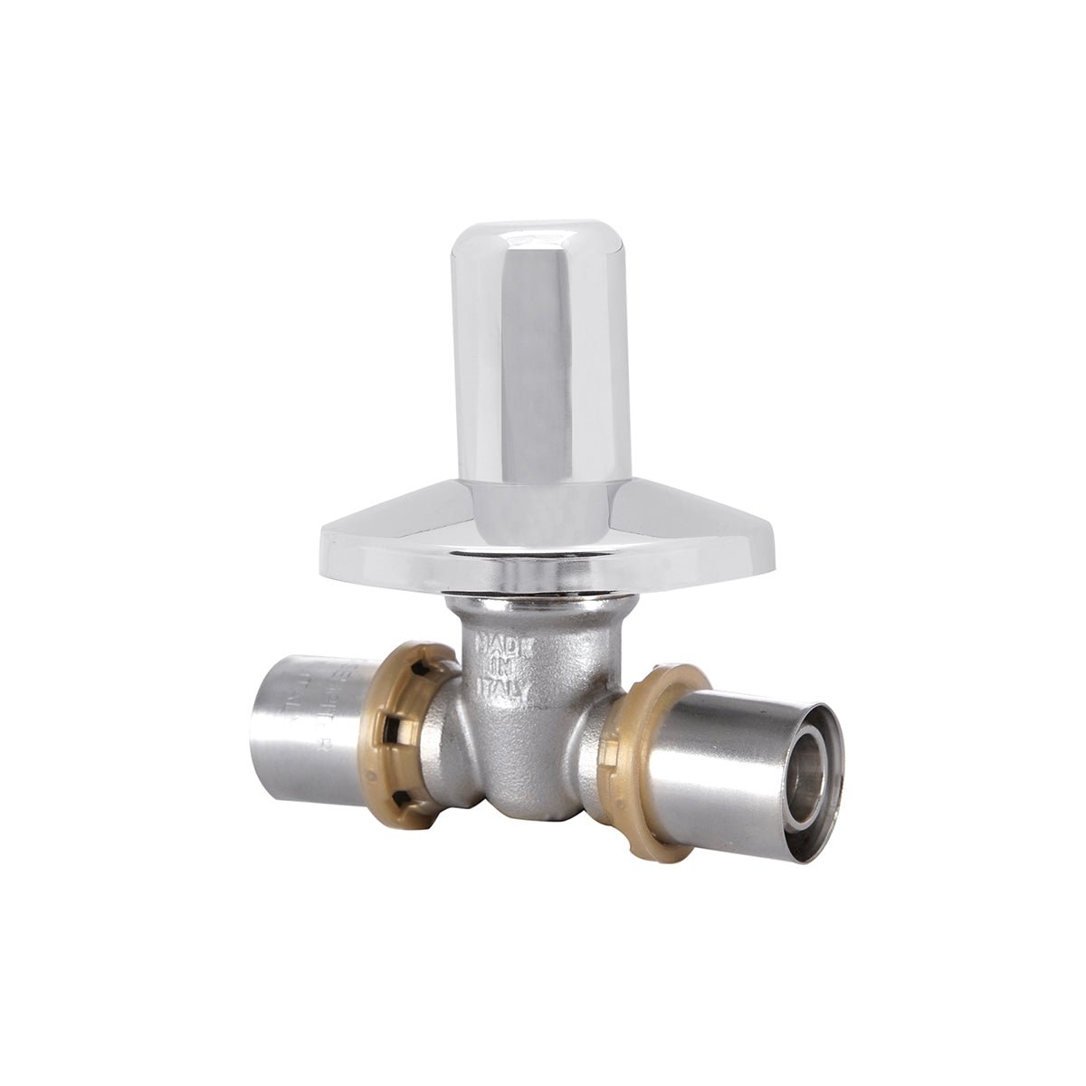 Valvola da incasso con cappuccio a pressare per tubo multistrato ICMA Ø20 x Ø20 - HD casa