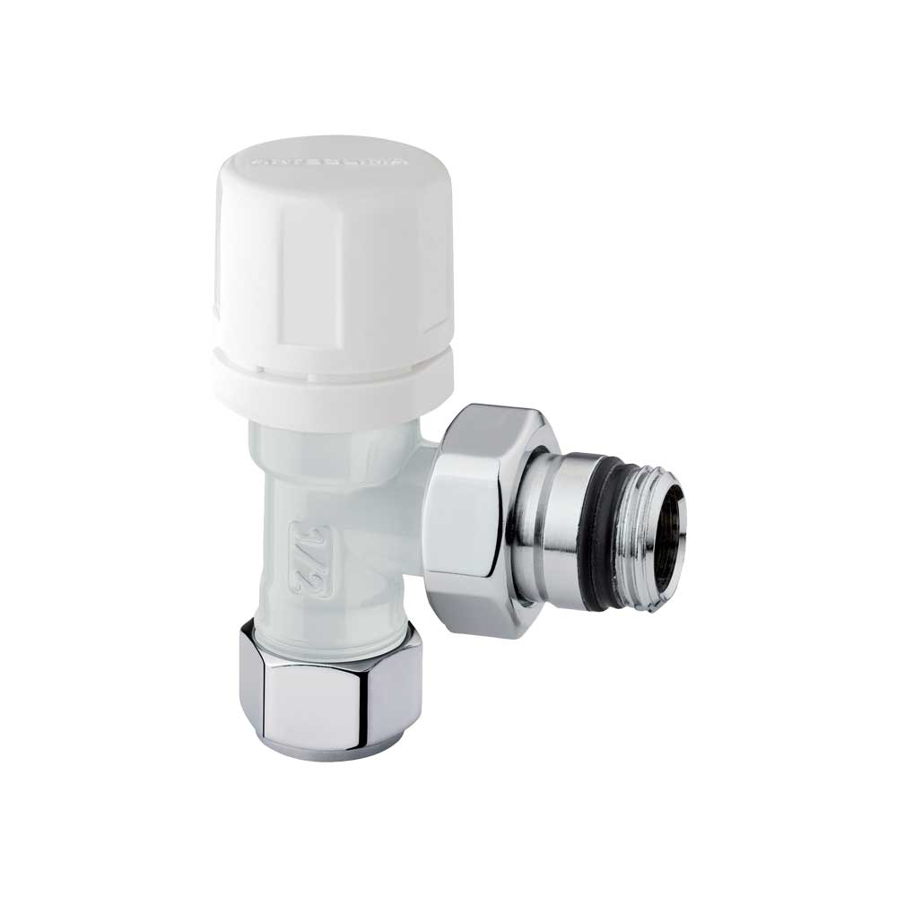 Valvola d'arredo a squadro termostatizzabile bianco Arteclima 3/8" - 24x19 - HD casa