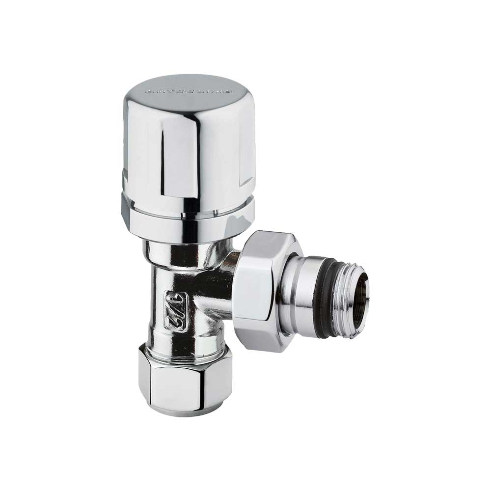 Valvola d'arredo a squadro termostatizzabile cromo Arteclima 1/2" - 24x19 - HD casa